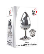 Adam &amp; Eve Clear Gem Anal Plug Large - £26.79 GBP