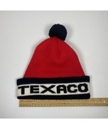 Vintage Texaco Pom Pom Ski Beanie Hat See Pictures - £11.81 GBP