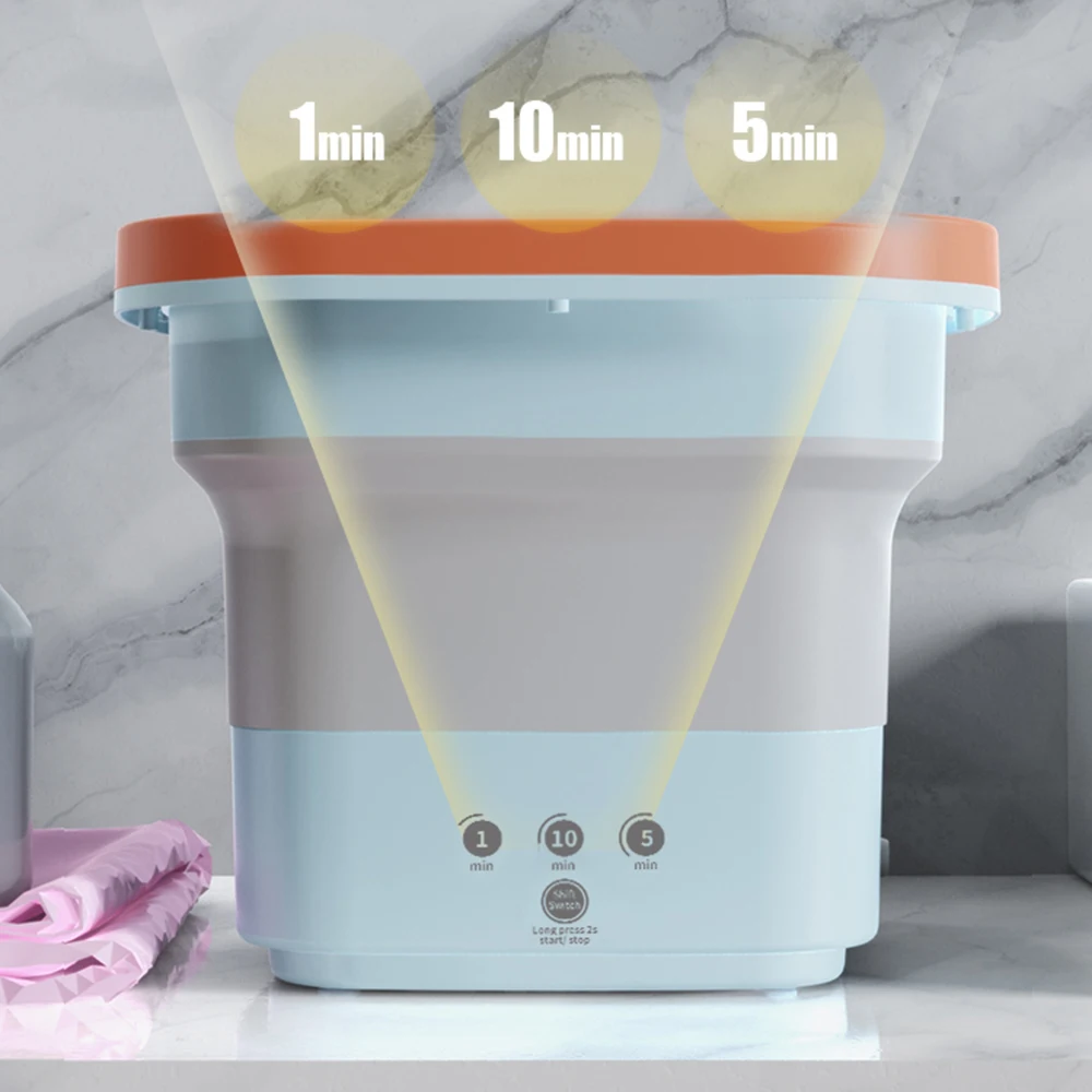 100~240V Portable Foldable Washing Machine 4.5L Small Washer For Baby Cl... - $53.77