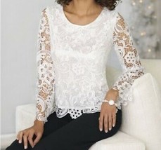 Women&#39;s Wedding Mother of Bride cocktail evening party Blouse Lace Top s... - $79.19