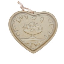 Pampered Chef Baking Mold Come To The Table Heart Stoneware Family Heritage  - £8.56 GBP