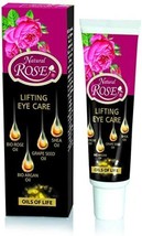 Natural Rose Lifting Eye Care Oils Of Life Argan,Rose, Shea&amp;Grape Seed Oils 25ml - £4.91 GBP