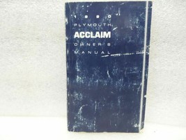 Plymouth Acclaim 1990 Owners Manual 16638 - £10.11 GBP