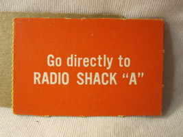 1963 Combat! tv series Board Game Piece: 'Go to Radio Shack A' Red Card - £1.58 GBP