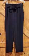 Maurices Womens Black Dress Pants Tie Waistband SZ XS Reg Career Chic Ca... - $18.70