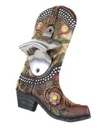 Vintage Rustic Western Longhorn Steer Cowboy Boot Wall Beer Bottle Cap O... - $32.58 CAD