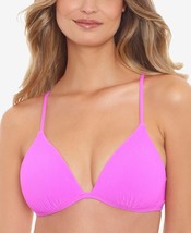 MSRP $25 Salt + Cove Juniors&#39; Triangle Bikini Top Fuchsia Size Medium - $5.15