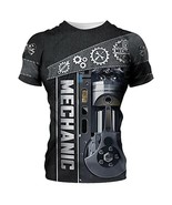 testbrands Men&#39;s Mechanic Graphic Pullover Athletic Tee, Gray, Size Large - $12.95