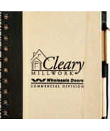 Cleary Millwork Journal Notebook w/ Pen Recycled Paper Promo Product C65 - $374.96 MXN