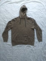Gap Men&#39;s Sweater With Hood Brown Nylon Cotton Wool Blend Size Large - $23.75