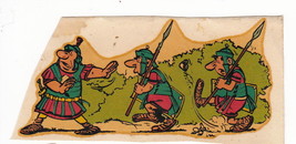 Original 60&#39;s Asterix Obelix Telecalco Jesco 3 Roman Soldiers Decal-
show ori... - £10.20 GBP