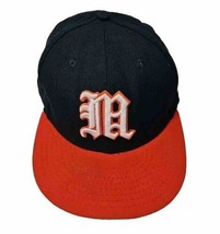 University Of Miami Hat Retro New Era NCAA Hurricanes Fitted Hat Cap Size 7 3/8 - £15.54 GBP