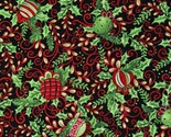 Cotton Christmas Tree Ornaments Types Colors Winter Fabric Print by Yard... - $12.95