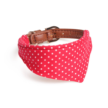 Polka Dot Pet Fashion Set: Triangle Scarf Collar, Bowknot Collar, And Leash - £9.37 GBP+