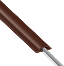 Cord Cover Floor 6Ft Brown, PVC Floor Cable Cover, Cord Hider Floor Cord Protect - £16.81 GBP