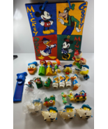 Vintage Lot 25 Disney Donald Duck Figurines Cake Toppers Toys Bag Pin Ke... - $40.69 CAD
