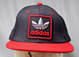Adidas Originals Trefoil Logo SnapBack Black Red Gray Adjustable Hat One... - $14.36