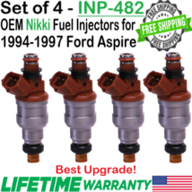 Genuine Nikki 4Pcs Best Upgrade Fuel Injectors for 1994-1997 Ford Aspire 1.3L I4 - £103.56 GBP
