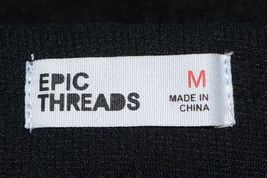 Epic Threads 100137910BO Deep Black Fleece Medium Sweat Pants image 3