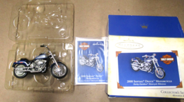 Hallmark Keepsake Harley Davidson Motorcycles 2000 Softail Deuce Ornament - £8.51 GBP