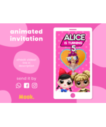 LOL Surprise! Video Invitation Animated, LOL Digital Birthday Invitation - $13.00