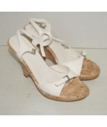 Bakers Womens Casual Wedge High Heeled Shoes White Size 10M - £19.34 GBP