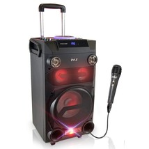 Pyle Outdoor Portable Wireless Bluetooth Karaoke PA Loud speaker - 8&#39;&#39; Subwoofer - £189.83 GBP