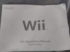 Nintendo Wii System Console User Operations Manual “System Setup” 2009 - $9.50