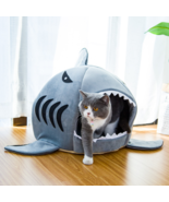 Creative Dual-Purpose Shark Pet Bed Small Dogs And Cats Warm Pet Bed - $665.05 MXN