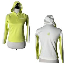 Spyder Women’s Hooded Pullover Top Athletic 1/2 Zip Athleisure Green Size M - £15.75 GBP