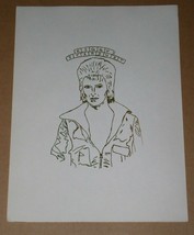 David Bowie Graphic Art Picture Photo Origin Unknown - £23.46 GBP