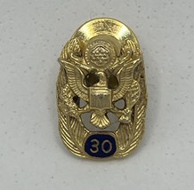 US 30 Years United States Government Service Employee Lapel Hat Pin - $26.95