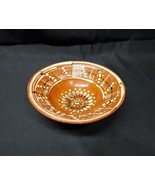 1920&#39;s Mexican Bandera Tlaquepaque Tonala Slip Redware Clay Folk Art Bowl - $65.44