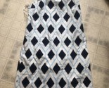 Talbots Mod Sheath Linen Blend Dress Sz 10  Fully Lined No Slit geometri... - $43.00
