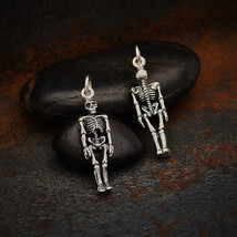 Sterling Silver 3D Skeleton Charm 26x7mm - $418.91 MXN