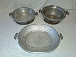 3 pc Vintage Guardian Service Cookware 2 Pots + Platter - £15.78 GBP