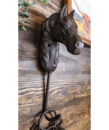 Cast Iron Rustic Western Country Horse Head Coat Keys Hat Wall Hanging Hook - £15.68 GBP