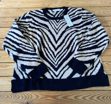 Bishop + Young NWT  Women’s Wild at heart jacquard Sweater 3X Black animal CS - £20.12 GBP