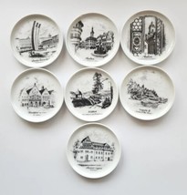 Vintage A K Kaiser Porcelain Lot of 7 Small German Plates 4&quot; Diameter  U208 - £47.54 GBP