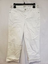 Style and Co Womens Capri Jean White Curvy Size 4 - £10.35 GBP