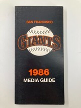 1986 MLB San Francisco Giants Media Guide Index - $18.95