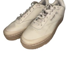 Reebok Women&#39;s Club C Double Geo Sneakers Stucco/Modern Beige Size 7.5 Medium - £31.01 GBP