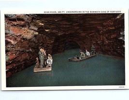 Postcard Kentucky Echo River Underground In Mammoth Cave Tourist Boating... - £5.76 GBP