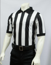 SMITTY | FBS-117M | 2&quot; Stripe MESH Football Officials Short Sleeve Shirt  - $34.99