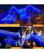 Curtain Icicle LED Fairy Lights—Perfect for Weddings, Parties &amp; Festive ... - $322.92 MXN