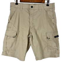 Wrangler Shorts Size 30 Cargo Flex Waist Outdoor Dri Fit Pockets 9&quot; Inseam - £22.24 GBP