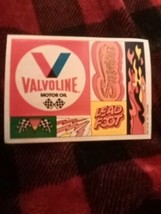 Valvoline Motor Oil Checkered Flag  Toy Race Car Stickers Unused  - £11.03 GBP