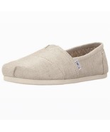 TOMS - Women&#39;s Classic Natural Metallic Burlap Flats Alpargata sz 5 - $29.52