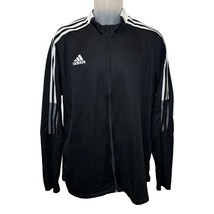 Adidas Tiro 21 Men&#39;s Track Soccer Jacket Black / White Size XL GM7319 New - £23.36 GBP