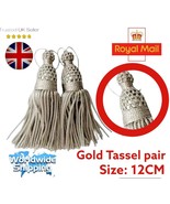 Silver Bullion Tassels pair&quot;12CM&quot; For Army Uniform&#39; church Vestments &#39;... - €13,06 EUR